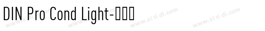 DIN Pro Cond Light字体转换